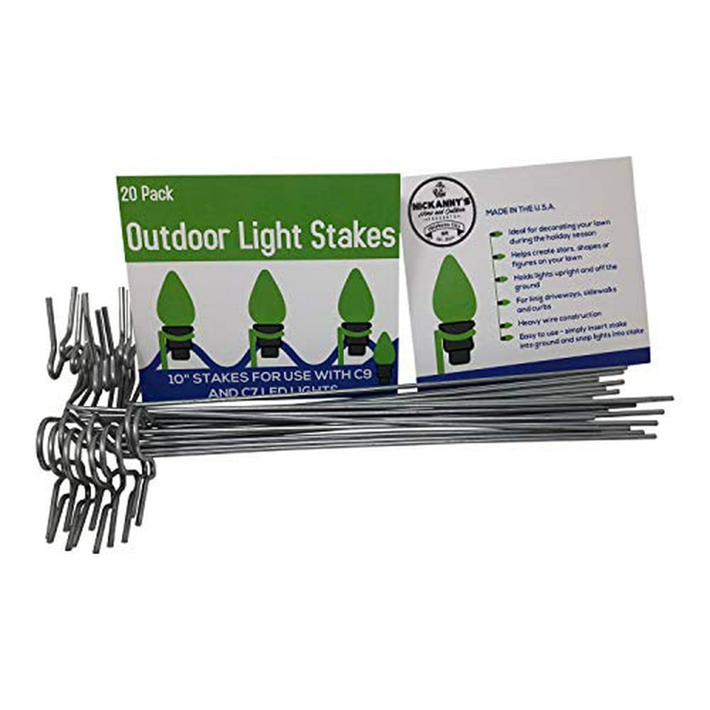 Nickanny's Lawn Stakes for Christmas Yard LightsHeavy Duty Galvanized
