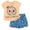 Multicolor, variant on CoComelon JJ Toddler Girls T-Shirt and French Terry Shorts Outfit Set Infant to Toddler