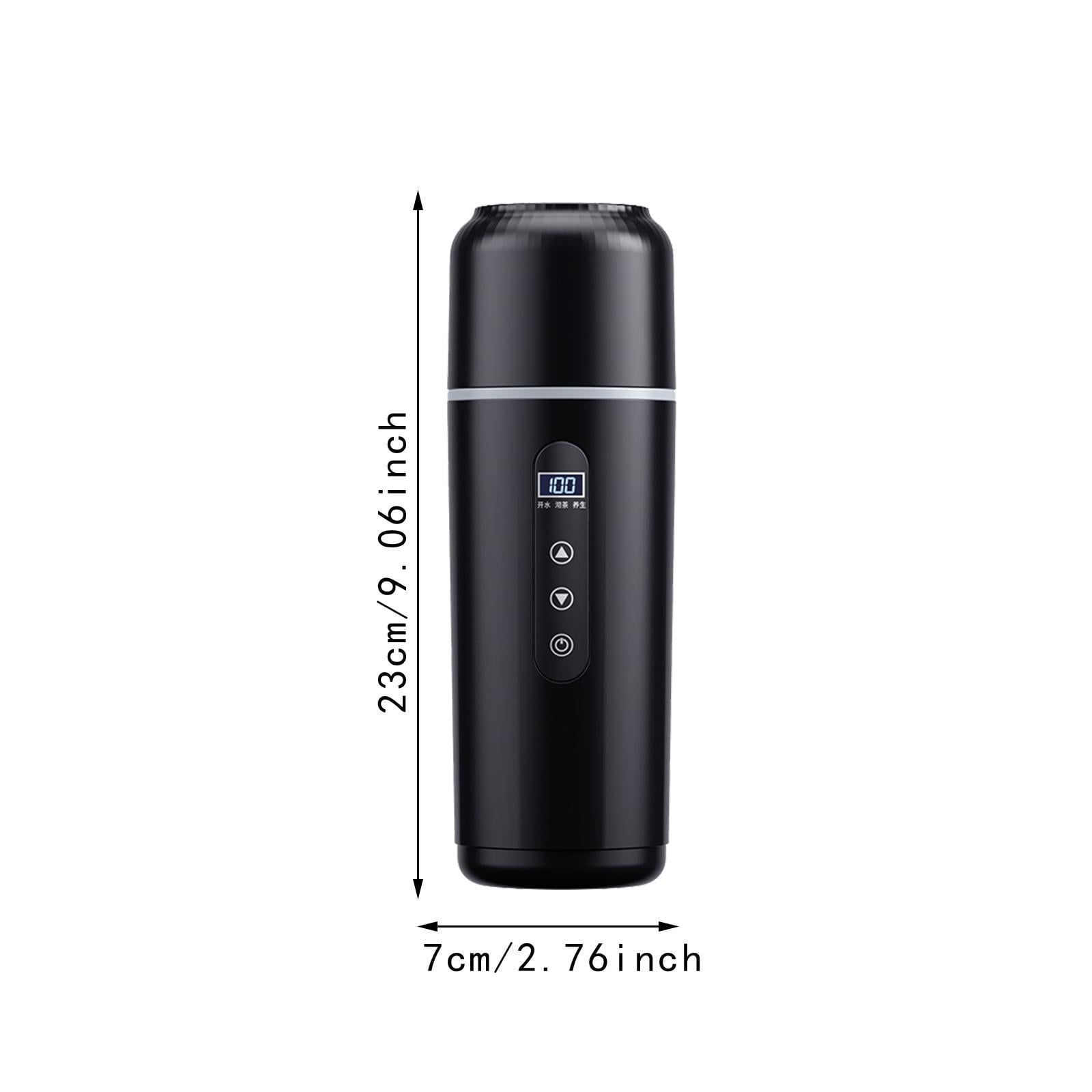 Fiocias Car Heating Travel Cup Car Electric Kettle Car Cup Warmer 12V/24V Car Heated Mug Style A