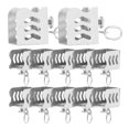 thumbnail image 5 of KAKOWELY curtain track end caps 12pcs Ceiling Track End Caps Curtain Rod End Stops For Wall Or Ceiling Mount Curtain Tracks For Room Divider Window Drapes, 5 of 5