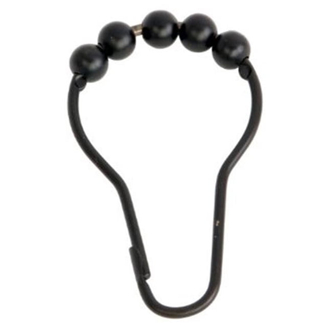 Rideau de Douche à Barre Roulante, 12 Pcs par Ensemble