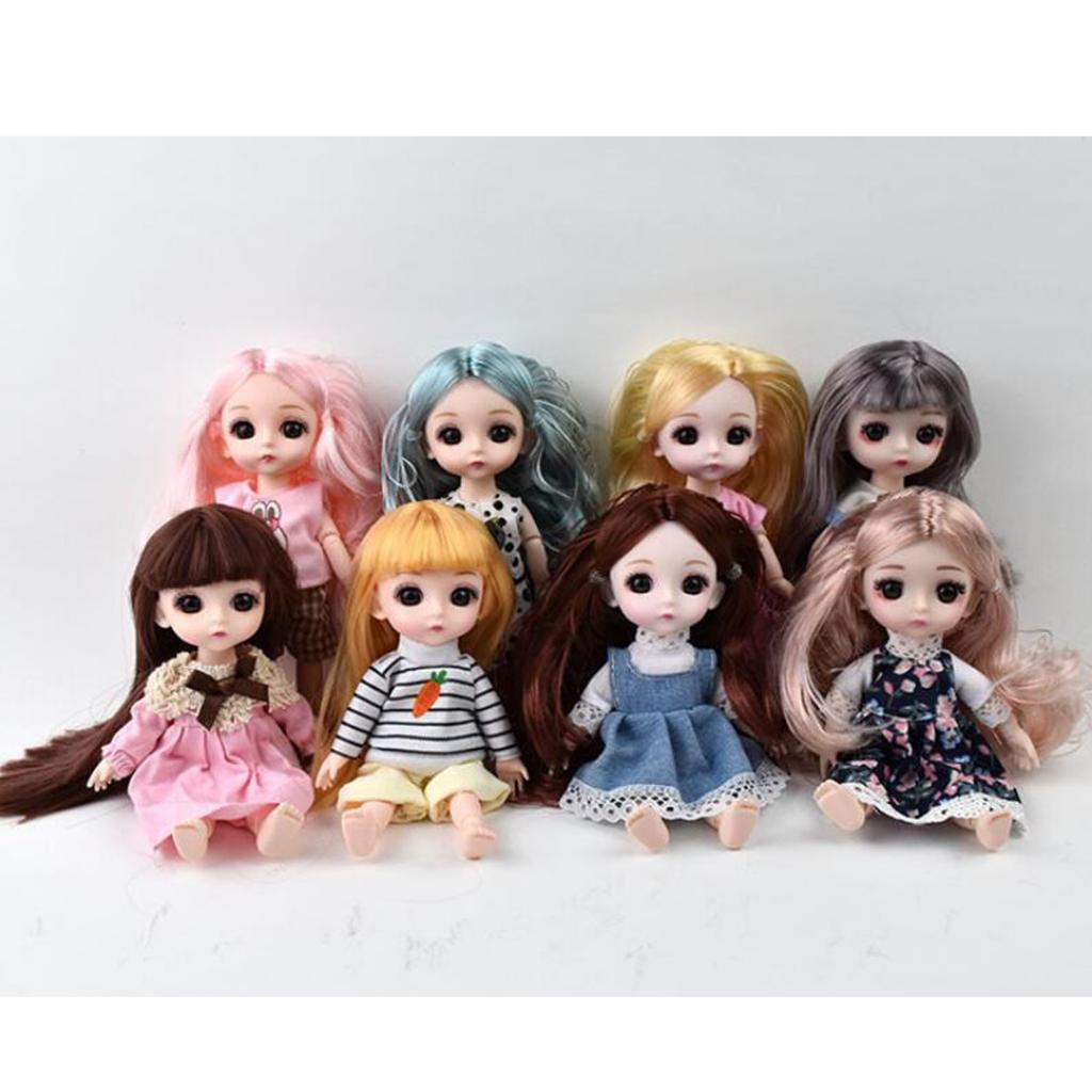 5 Set 16cm Mini Girl Doll Kleidung Anzug DIY Dress Up Accessoire Style 3 