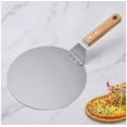 thumbnail image 2 of Sunrise Stainless Steel Pizza Peel with Wood Handle Pizza Paddle for Baking Pizza and Bread (12"), 2 of 5