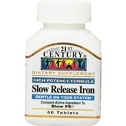 21st Century Slow Release Iron Tablets 60 ea (Pack of 3)