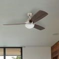 thumbnail image 5 of Prominence Home Calico 52" Nickel Modern Ceiling Fan with 3 Blades, Integrated LED Light Kit, Remote & Reverse Airflow, 5 of 11