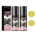 thumbnail image 2 of Car Interior Polish 100ml - Automotive Cleaning Agent for Leather Dashboard Plastic Trim Anti-Stain UV Protection Maintenance Kit 2PC, 2 of 3