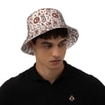 thumbnail image 4 of Kll Rabbit And Egg Bucket Hat for Women Men Packable Travel Beach Sun Hat Outdoor Rave Accessories Reflective Fisherman Cap, 4 of 6