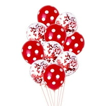 GOOHOCHY  10 Pcs Balloon Decorations Sequin Latex Red Balloons
