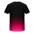 thumbnail image 4 of Chiccall Men's T Shirts Plus Size Gradient Short Sleeve Round Neck Summer Beach Tops, 4 of 5