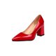 thumbnail image 1 of ¡Novedad de 2021! Zapatos de tacón negro para mujer, zapatos gruesos de charol de 7,5 cm para mujer con zapatos individuales puntiagudos de otoño, sandalias femeninas grandes 33-4335 Gao Jinjia LED, 1 of 2