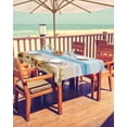 thumbnail image 2 of nqOlkjepod Beach Coastal Outdoor Tablecloth with Umbrella Hole & Zipper, Summer Seaside Shell Starfish Nautical Rectangle Table Cover 52x70 Inch, Dining Waterproof Table Cloth Protector for Patio, 2 of 7