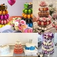 thumbnail image 4 of 6 Tier Macaron Display Stand, Round Clear Cupcake Holder Display Stand Dessert Pastry Tower Stand for Wedding Birthday Bar Party Décor - 10 inches, 4 of 8