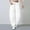 White, variant on Barrel Women Casual Pants White Work Office Loose Palazzo Cute Pants High Waist Long Wide-Leg Pants
