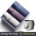 thumbnail image 2 of Ropa interior para hombre con terapia de campo energético Eft, 3 piezas/juego, calzoncillos tipo bóxer para hombre, calzoncillos tipo bóxer con ajuste magnético, parte inferior transpirable, pantalón, 2 of 5