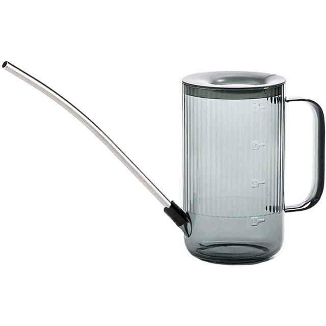 Regadera para plantas de interior con pico largo, regadera de interior, regadera pequeña para plantas de interior, flores, suculentas 33.8 oz (verde)
