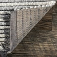 thumbnail image 3 of nuLOOM Morgan Contemporary Shag Fringe Area Rug, 4' x 6', Light Gray, 3 of 9