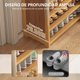 thumbnail image 5 of Organizador de zapatos 6 niveles 30 pares armario almacenamiento zapatero con cortinas bambú entrada vestíbulo pasillo, 5 of 7