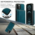 thumbnail image 6 of iPhone 12 Pro Max Case,Dteck Magnetic Leather Detachable Wallet Functional Removable Case Shockproof Rubber Cards Holder Money Pocket Hybrid Kickstand Back Cover For iPhone 12 Pro Max 6.7-inch,Blue, 6 of 7