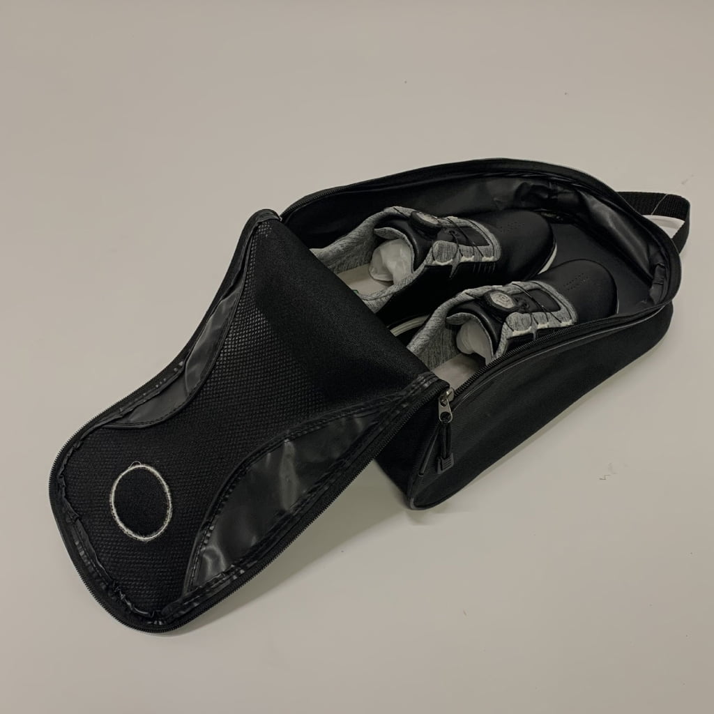 Practical Golfs Shoe Bag with Side Pockets Zippered Shoe Carriers with External Pockets Golfs Gifts for Men or Women