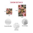 thumbnail image 7 of Pink Flowers Bee Kitchen Dish Towels for Drying Dishes Set of 3, Spring Floral Watercolor Botanical Waffle Weave Microfiber Hand Tea Bathroom Towels Quick Dry & Absorbent Towel 15.7x23.6, 7 of 7