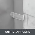 thumbnail image 5 of (3 pack) Gray Heavyweight PEVA Shower Liner with 2 Adhesive Clips, 70" x 72", Better Homes & Gardens, 5 of 6