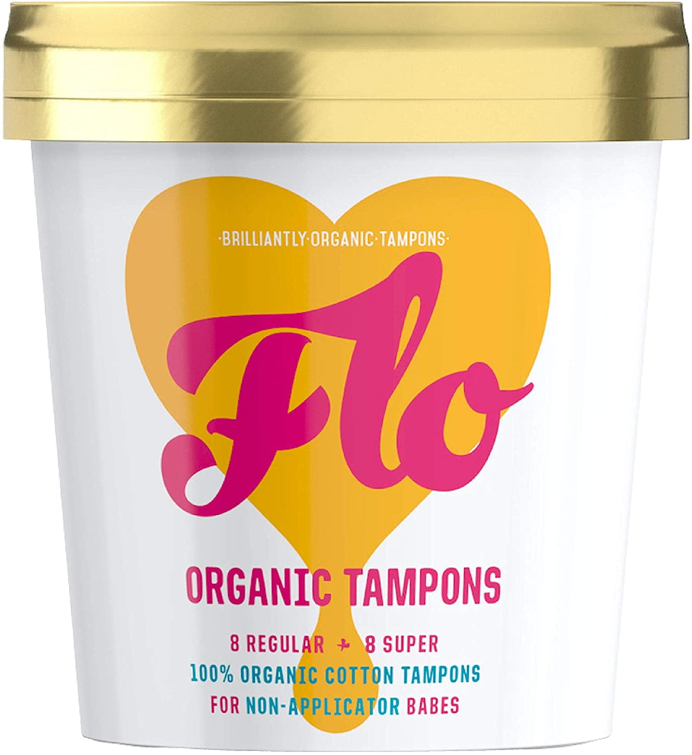 FLO Organic Non-Applicator Tampons Regular + Super Combo Pack - eBay