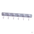 thumbnail image 1 of 2 piezas autoadhesivas ganchos de pared colgador cocina toalla barra 6 ganchos carril, 1 of 8