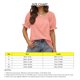 thumbnail image 5 of Blusa de manga corta de color puro, holgada, suave y agradable para la piel, para oficina y exteriores, camiseta de manga abullonada para mujer XXL rosa, 5 of 6