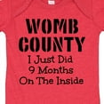 thumbnail image 3 of Inktastic Womb County I Just Did 9 Months on the Inside Boys or Girls Baby Bodysuit, 3 of 4