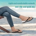 thumbnail image 4 of Unisex Comfort Flip Flops Summer Thong Sandals Non Slip Soles Flip Flop for Beach, Pool, and Daily Wear Colorful Snowflakes XL, 4 of 8