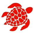 thumbnail image 1 of Sea Turtle Vinyl Transfer Decal Sticker for Laptop/Car/Truck/Window/Bumper (Matte Red, 5in [3-Pack]), 1 of 4