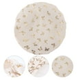 thumbnail image 3 of Unique Bargains 1pc Women Double Layer Shower Cap for Bathroom Vacation Travel Polyester Cotton PEVA Beige, 3 of 3