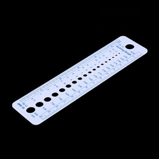 Papaba Knitting Needle Gauge,Knitting Tool Needle Gauge inch Sewing Ruler 2-10mm Size Measuring Accessories, Size: One size, Other