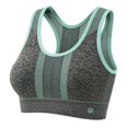 thumbnail image 4 of VBEWZET Women Racerback Sports Bra Breathable Mesh Comfort Stretchy Workout Athletic Brassiere Green XL, 4 of 4