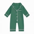 thumbnail image 4 of JUMEYU Baby Boys' Rompers Newborn Baby Girl Boy Outfit Long Sleeve Print Jumpsuit with Zipper Fall Outfit 0 3 6 9 12 18 24 Months (Green,18-24 Months), 4 of 4