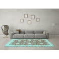 thumbnail image 3 of Ahgly Company Indoor Rectangle Oriental Light Blue Traditional Area Rugs, 2' x 4', 3 of 4