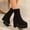 #040-Black, variant on Wowcloth Chunky Heel Mid-Calf Boots for Women – Comfortable Suede Platform Boots with Round Toe for Fashion Casual & Everyday Wear
