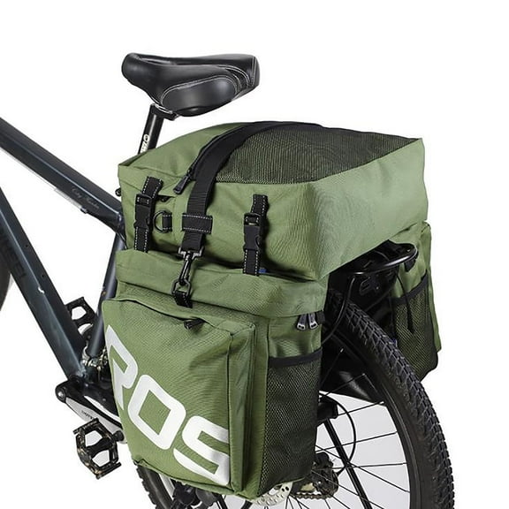 AONIJIE Bike Rear Rack Bag 37L Waterproof 3 in 1 Bike Panniers & Rack Trunks Saddle Shoulder Bag for Cycling, Traveling