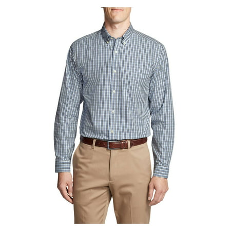 Eddie Bauer Men's Wrinkle-Free Relaxed Fit Pinpoint Oxford Shirt -