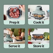 Ninja Crispi Glass Air Fryer 4-Qt, 4-in-1, Air Fry Bake Recrisp, Portable, Dishwasher Safe, FN101SG Sage