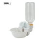 thumbnail image 3 of Greeniant Dispensador de agua para mascotas, fuente automática eléctrica, cuenco para beber, alimentador colgante Suministros para perros Blanco S, 3 of 6
