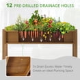 thumbnail image 4 of Carolayne Vertical Planter Stand with Shelf, Outdoor Raised Garden Bed for Garden, Brown, 4 of 8