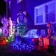 thumbnail image 3 of Cadena de luces JMEXSUSS de 28 m, 250 LED azules, 8 modos, resistente al agua, 3 of 9
