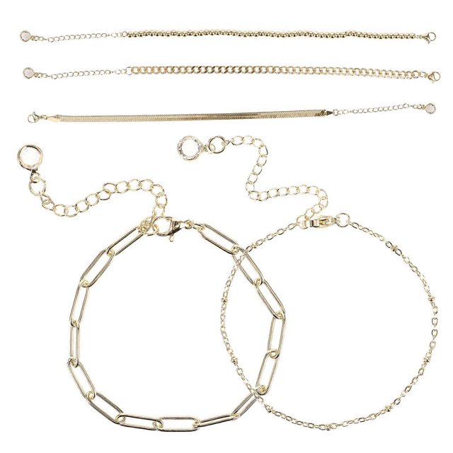 Here's a polished and engaging product description for your **5pcs Titanium Steel Bracelet Set for Women**:\n\n \n\n**Elegant 5 Pack Titanium Steel