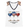 thumbnail image 5 of 4Th of July Tank Tops for Women Printed Sleeveless Casual Summer Loose Fit Tank Top 250 Anniversary USA Tshirt White XXXL, 5 of 5