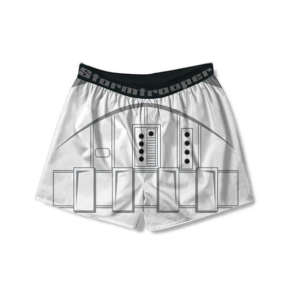 Star Wars Stormtrooper Armor Print Adult White Boxer Shorts