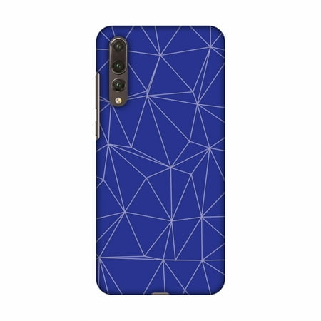 Carbon Star Snap - Huawei P20 Pro Case - Carbon Fibre Redux Coral Blue 14, Hard Plastic Back Cover, Slim Profile Cute Printed Designer Snap on Case with Screen Cleaning Kit