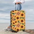 thumbnail image 6 of Picia Bohemian Sunflower Luggage Protector Cover Thicken Suitcase Protector Cover Fit 18-32 Inch Luggage-X-Large, 6 of 9