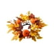 thumbnail image 5 of Anillo de vela,Coronas de hojas de arce artificiales con forma de vela,Corona de velas del Día de Acción de Gracias para la decoración del hogar,Portavelas de pilar de té pequeño de, 5 of 9