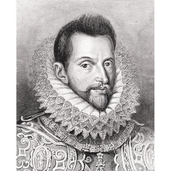 Alessandro Farnese 1545 to 1592. Italian. Duke of Parma & Piacenza From 1586 Poster Print, 26 x 32